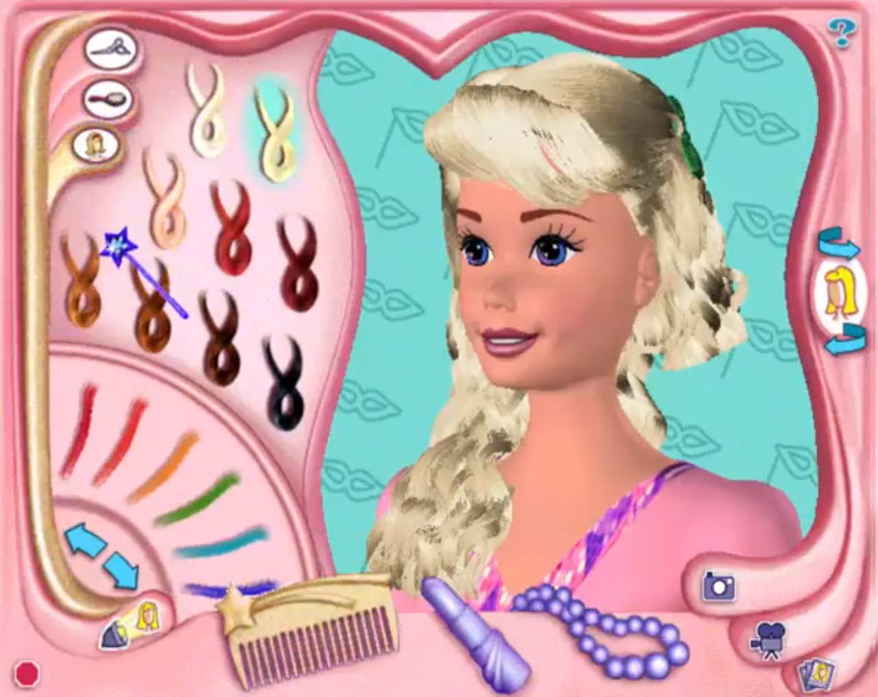 barbie magic hairstyler download